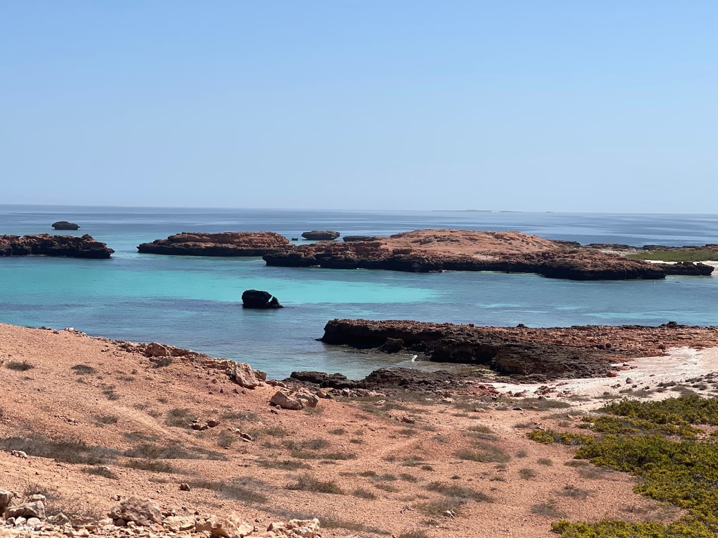 The open sea around the Daymaniyat Islands off the Muscat coast, where fishing trips head out